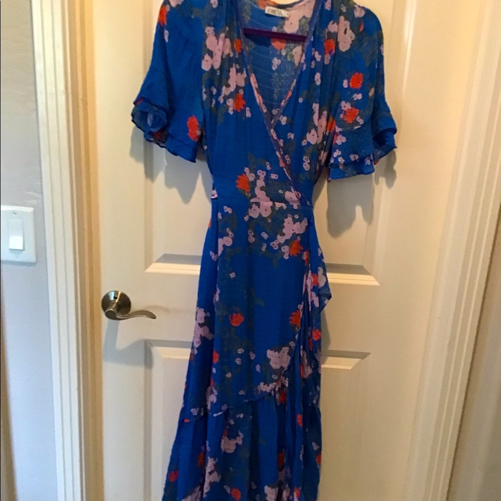 Tanya Taylor Blue Floral dress